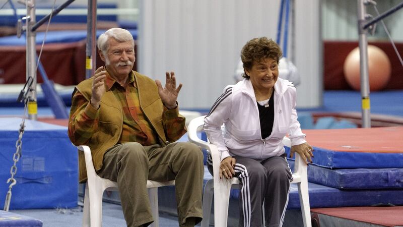 Martha and Bela Karolyi,  the husband and wife team who  effectively transformed US Gymnastics. Photograph: Bob Levey/Getty Images