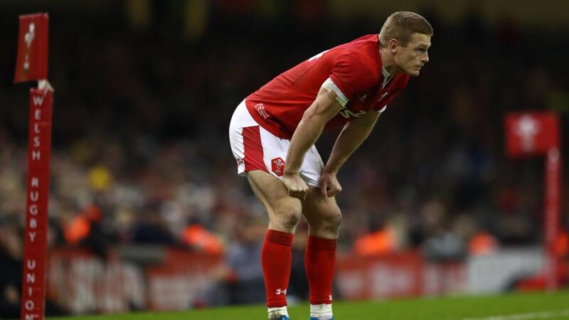 Johnny McNicholl, pictured against the Barbarians, will earn his first Wales cap against Italy on Saturday. Photograph: Michael Steele/Getty
