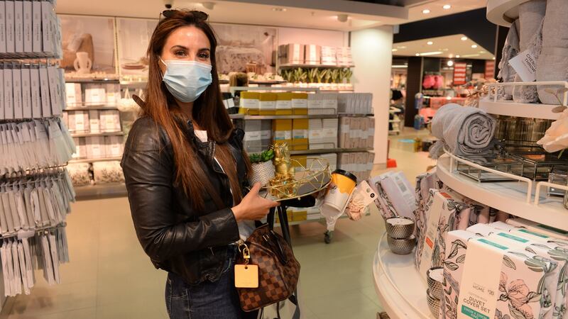 Aishling Alcock from Coolock in Penneys on Mary Stree today. Photograph: Dara MacDónaill/The Irish Times