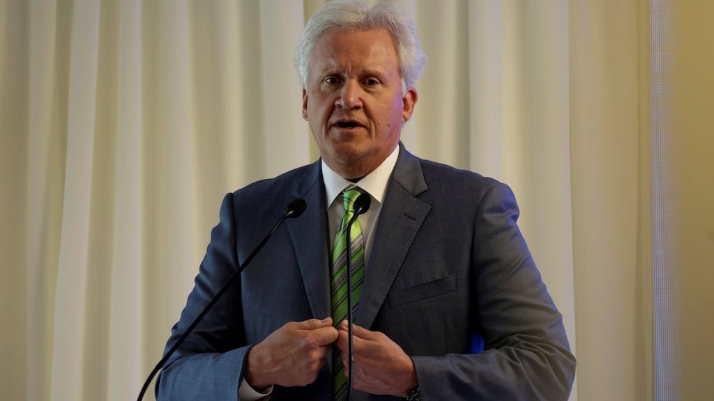 Jeff Immelt who tweeted on Sunday that he had decided not to pursue a leadership position at Uber, despite his “immense respect” for the company and its founders. Photograph: Daniel Becerril/Reuters