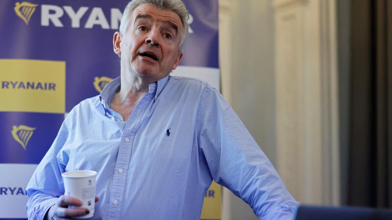 “We have dealt with the pestilence, only to be visited with a war,” said Ryanair boss Michael O’ Leary. Photograph: Tolga Akmen/AFP