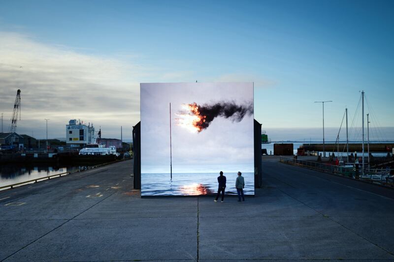 John Gerrard's Flare [Oceania] 2022 at the Galway International Arts Festival 2022. Photograph: Ros Kavanagh 
