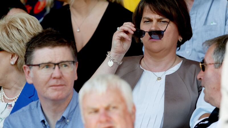 DUP leader Arlene Foster at the Ulster GAA Final: she is reaching out to people and groups who need to be reassured that the union and membership of the UK outweigh any other constitutional alternative. Photograph: James Crombie/INPHO