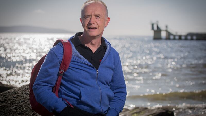 Cormac Staunton swims in the sea at  Salthill, Co Galway. Photograph: Aengus McMahon