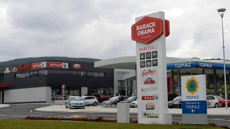 Barack Obama Place - The Magical Start of an Irish Holiday. Photograph: Dara Mac Dónaill/The Irish Times