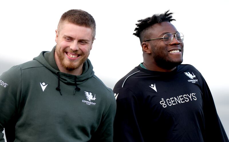 Sean Jansen and Sam Illo. Photograph: James Crombie/Inpho