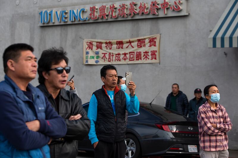 People who have long gathered at the dance studio were trying to make sense of what had happened. Photograph: Alisha Jucevic/ New York Times