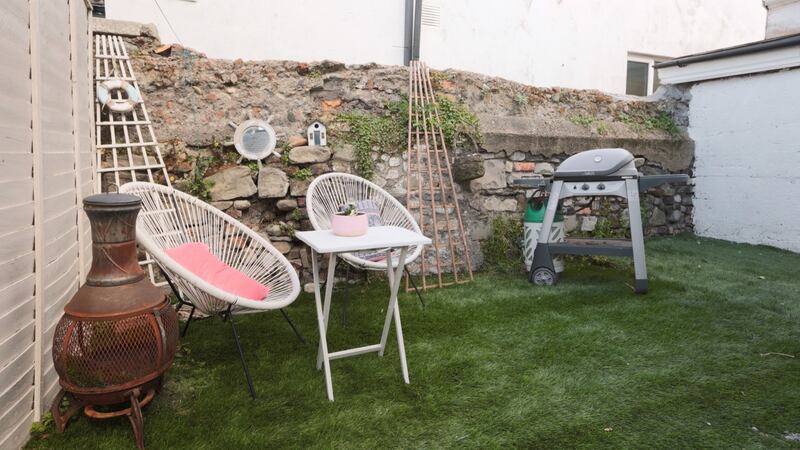 The rear garden.