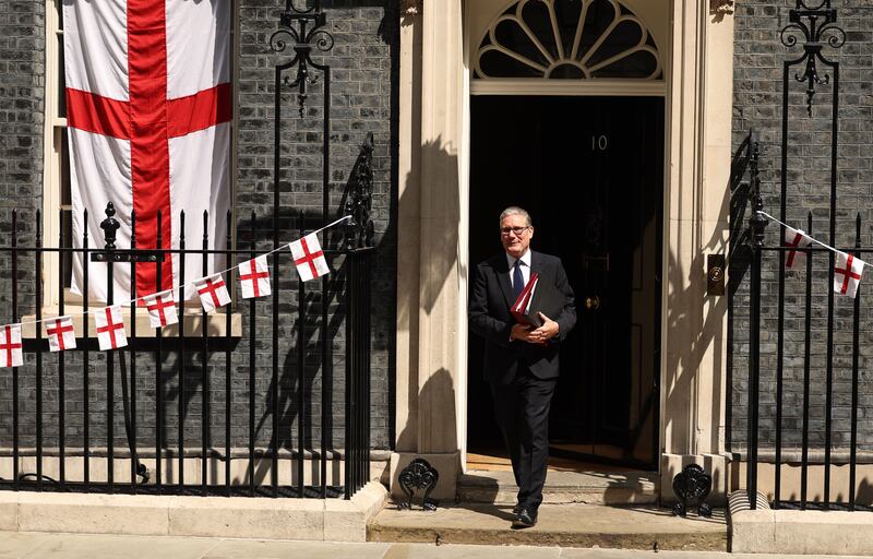 Asked who Starmer would be supporting, his spokesperson said: “The PM wishes both teams well for the final, especially Spain.” Photograph: EPA