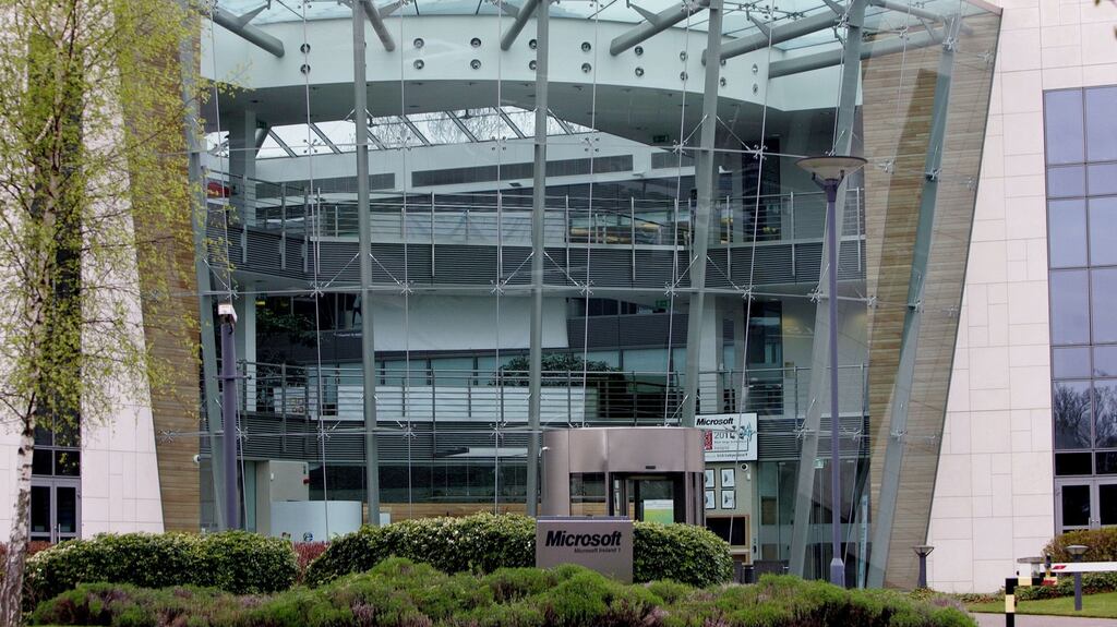 The Microsoft premises: the software giant  announced earlier this month that it would add 600 jobs in Dublin. Photograph: Cyril Byrne