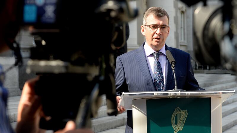 Drew Harris, the new Garda Commissioner at Government Buildings. Photograph: Cyril Byrne