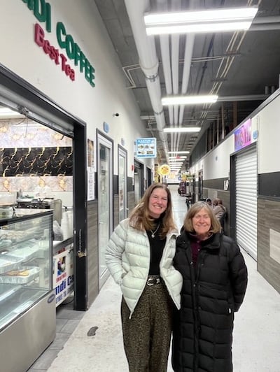 Ruth Hornstein and Barbara Fermon. Photograph: Keith Duggan