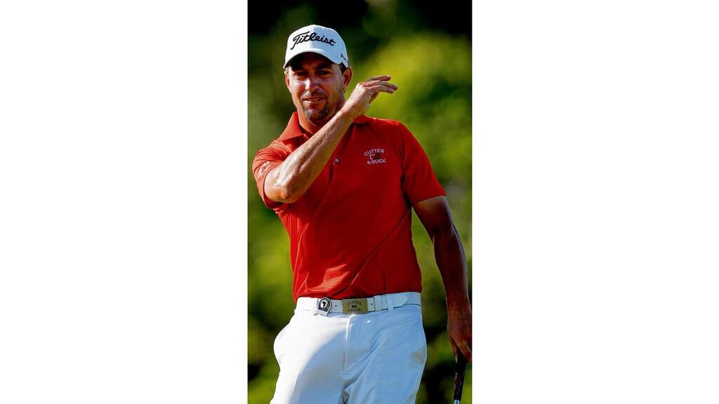 Darren Fichardt of South Africa, who carded a one-under-par 71 final-round to win the Africa Open by two strokes yesterday. Photograph: Dean Mouhtaropoulos/Getty Images