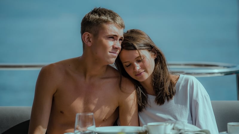 Felix Sandman and Hanna Ardehn in Quciksand. Photograph: Nikola Predovic/Netflix