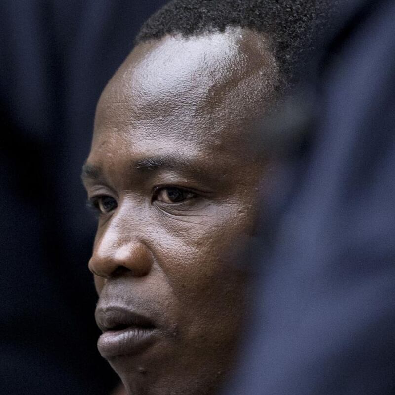 Dominic Ongwen at the International Criminal Court in The Hague. Photograph: Peter Dejong/ANP/AFP via Getty