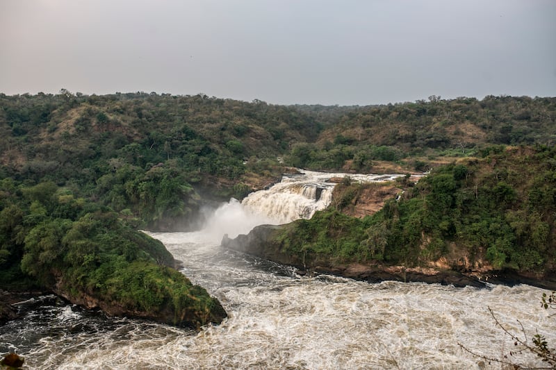 Murchison Falls, northwestern Uganda, of which Winston Churchill wrote: 'I cannot believe that modern science will be content to leave these mighty forces untamed...' Photograph: Arlette Bashizi/The New York Times
                      