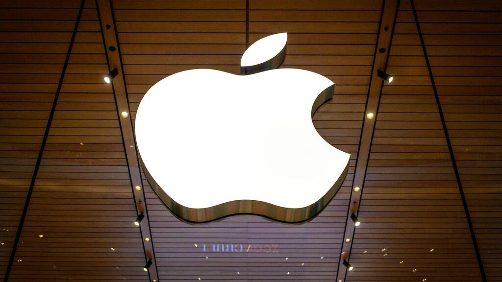Apple’s stock-market value briefly rose above $3 trillion on Monday. Photograph: Mladen Antonov/AFP via Getty Images