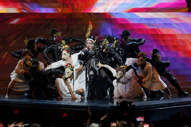 Madonna at Eurovision 2019. Photograph: Michael Campanella/Getty