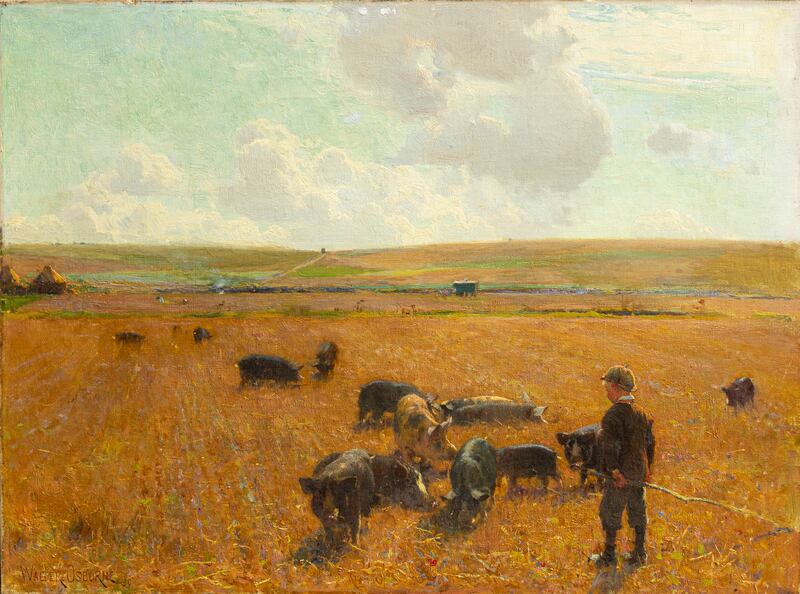 Joe the Swineherd 1890 by Walter Frederick Osborne