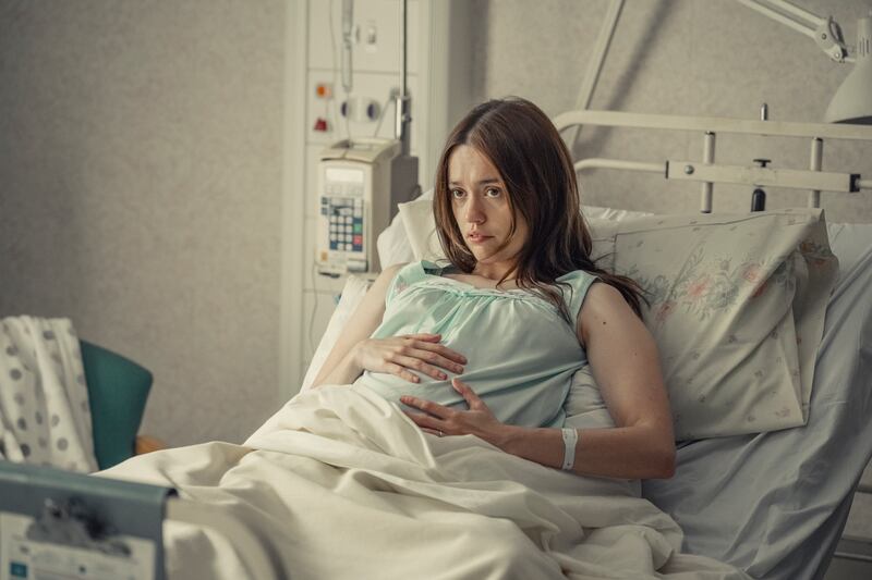 Aimee Lou Wood as Tracy in Toxic Town. Photograph: Ben Blackall/Netflix © 2024