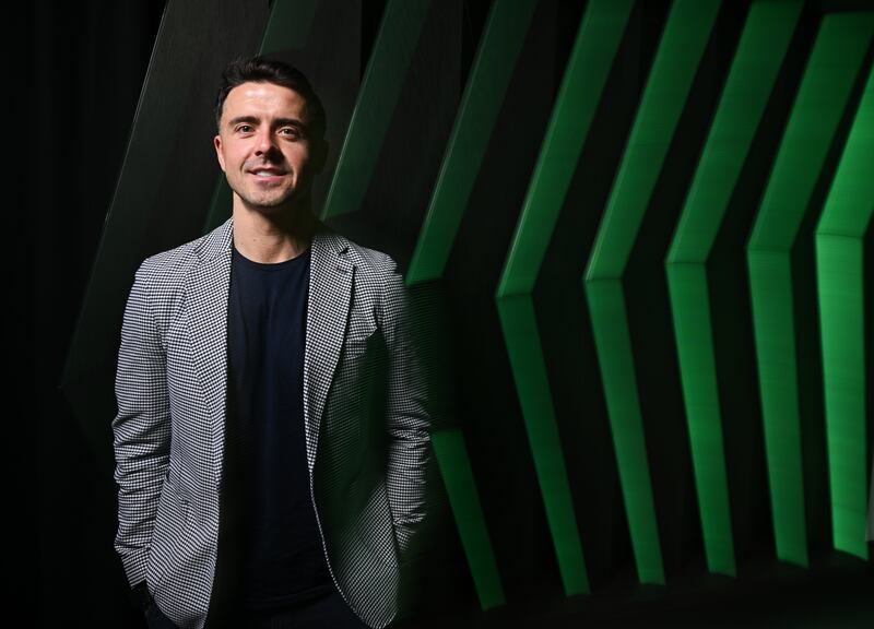 GAA+ pundit Stefan Campbell. Photograph: David Fitzgerald/Sportsfile