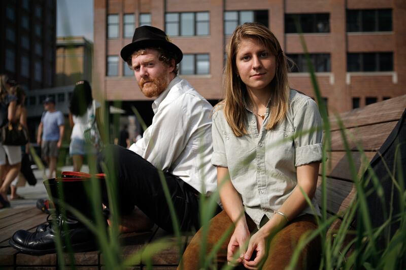 Glen Hansard and Markéta Irglová in 2009. Photograph: Damon Winter/The New York Times
                      
