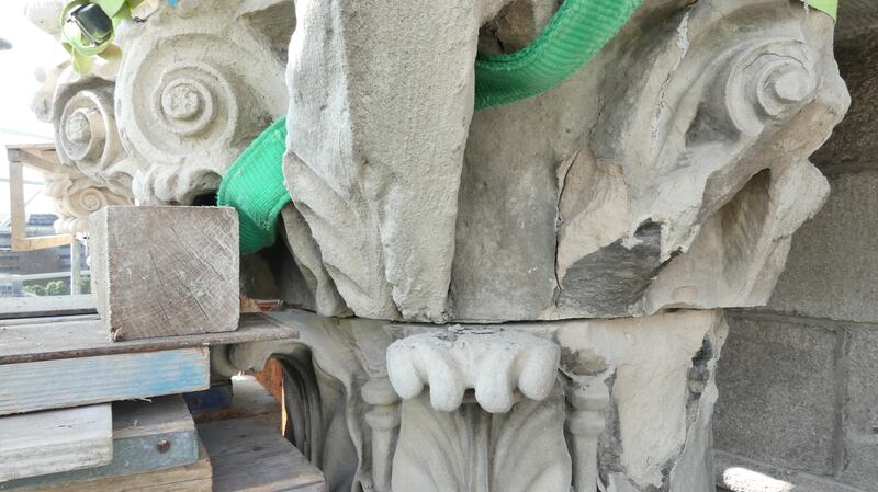 Four Courts restoration: a damaged capital. Photograph: OPW