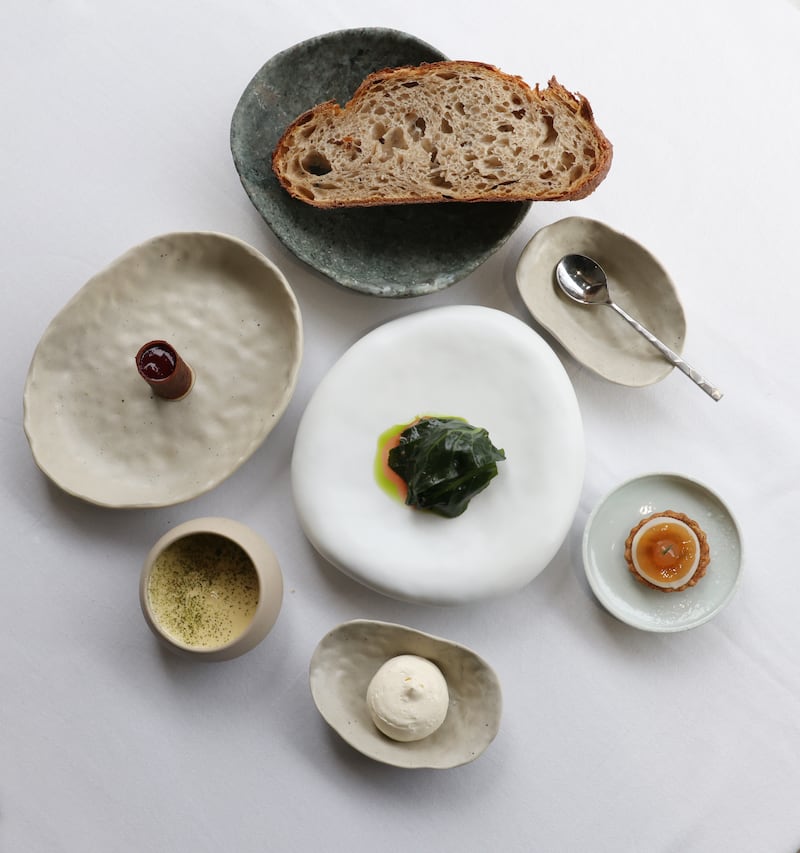 Amuse-bouche plates at Forest Avenue. Photograph: Bryan O'Brien