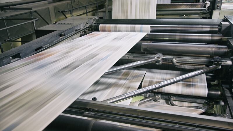 The presses haven’t stopped, but there are fewer of them. Photograph: iStock