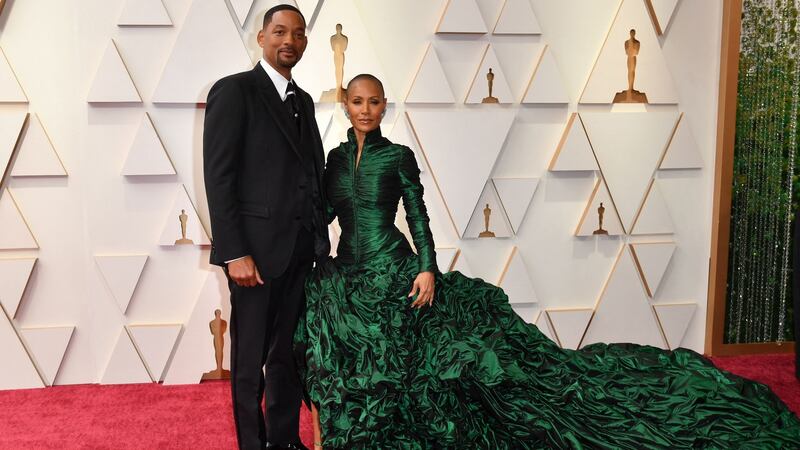 Will Smith and Jada Pinkett Smith attend the 94th Oscars at the Dolby Theatre in Hollywood, California on March 27th, 2022. Photograph:  Angela Weiss / AFP