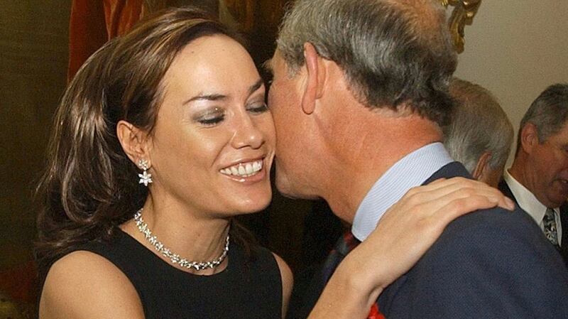 The  Prince of Wales is greeted by  Tara Palmer-Tomkinson during a reception at Clarence House, London, on  October 27th, 2003. Photograph: Kirsty Wigglesworth/Reuters/Pool