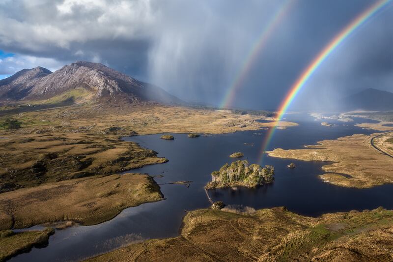 Felix Sproll’s photograph, Rainbow Island, captures a rainbow over Pine Island in Galway. It is a finalist in the 2025 Clean Coasts Love Your Coast photography competition