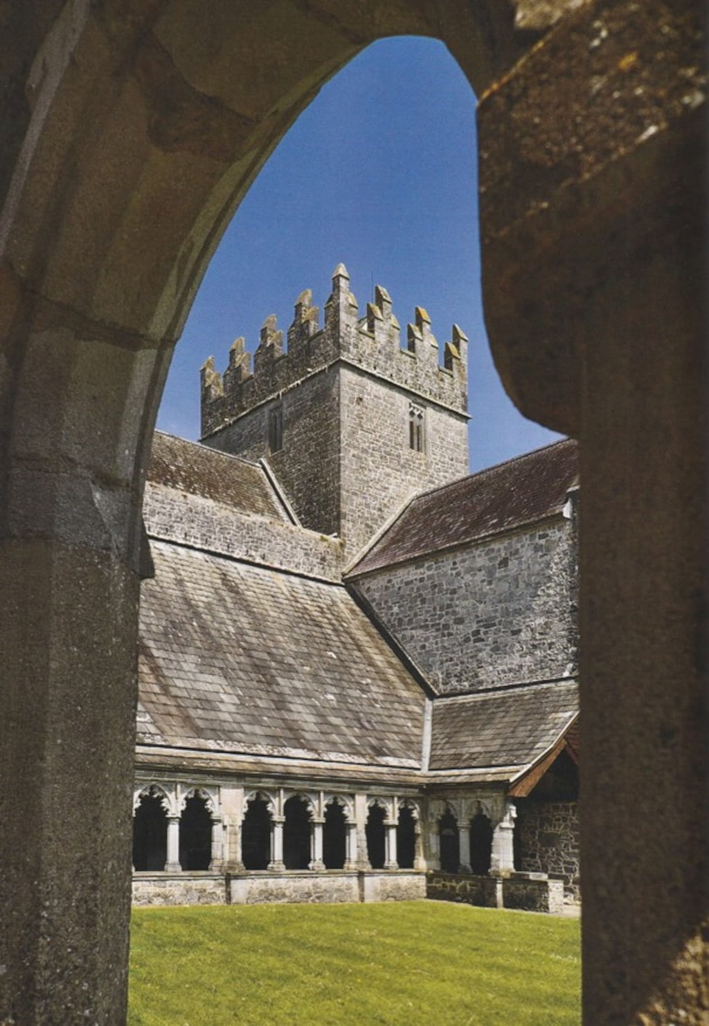 View from the cloister at Holycross Abbey, Co Tipperary, from Irish Heritage Studies