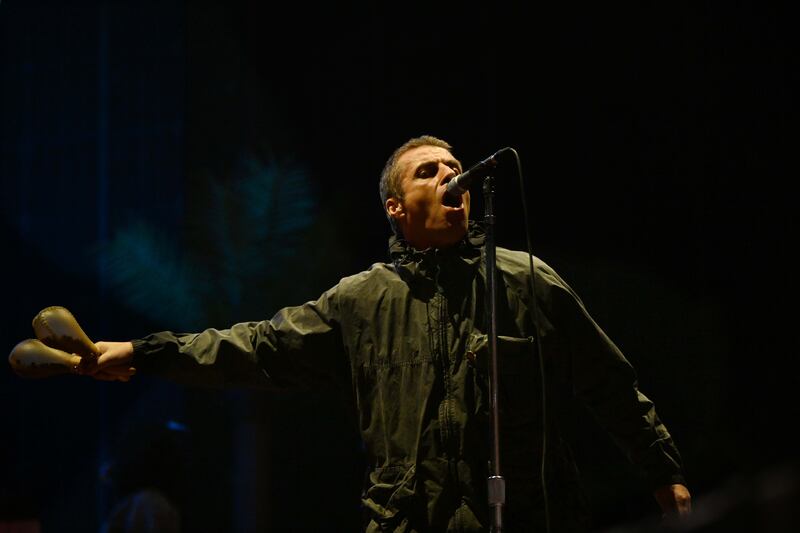 Liam Gallagher on stage at the 3Arena. Photograph: Bryan Meade 