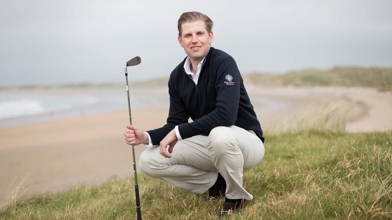 Eric Trump at Trump International Doonbeg this week. Photograph by Eamon Ward