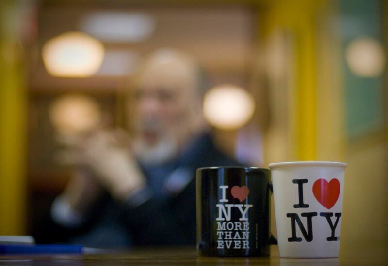 Milton Glaser designed the I Love NY and I Love NY More Than Ever logos. Photograph: Neville Elder/Corbis via Getty