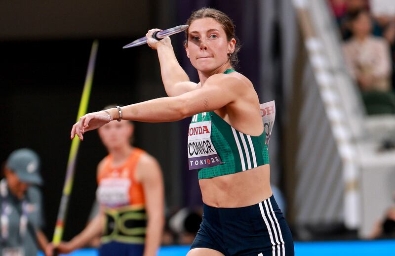 Kate O’Connor always knows she can throw the javelin farther than her rivals. Photograph: Morgan Treacy/Inpho