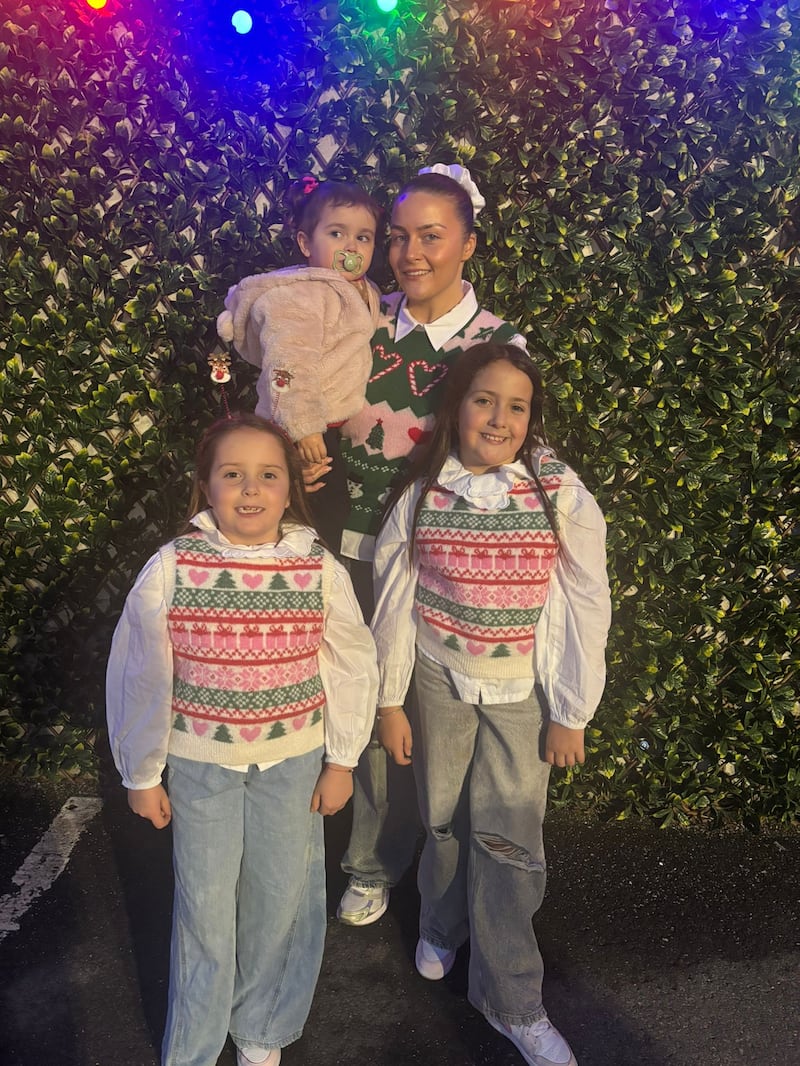 Boyd with her daughters Millie-Jae (10), Harper (7) and Priya (2).