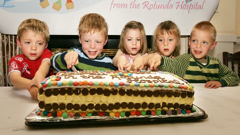 The Cassidy quintuplets from Wexford as they celebrated their fifth birthday in 2006. From left   are Conor, Cian, Dearbhail, Amy and Rory. Photograph: Cyril Byrne