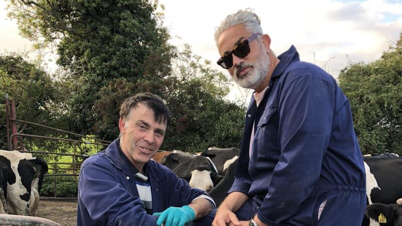 Baz Ashmawy with Co Louth farmer Jimmy Bryne on Wingman
