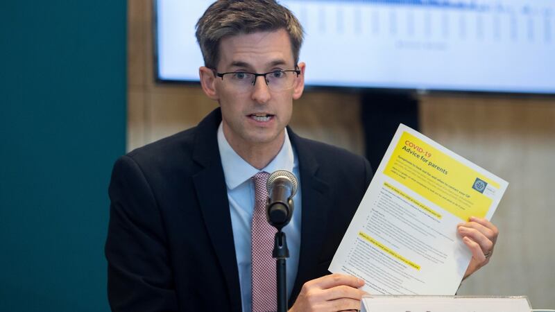 Acting chief medical officer  Dr Ronan Glynn, said updated Covid-19 measures introduced last week “would not be expected to impact on the trajectory of the disease until early next week” . Photograph: Colin Keegan/Collins Dublin