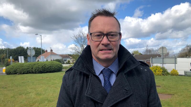 Keith Ratcliffe, a TUV candidate who believes he could cause a big surprise in predominantly nationalist constituency of Newry and Armagh. Photograph: Gerard Moriarty