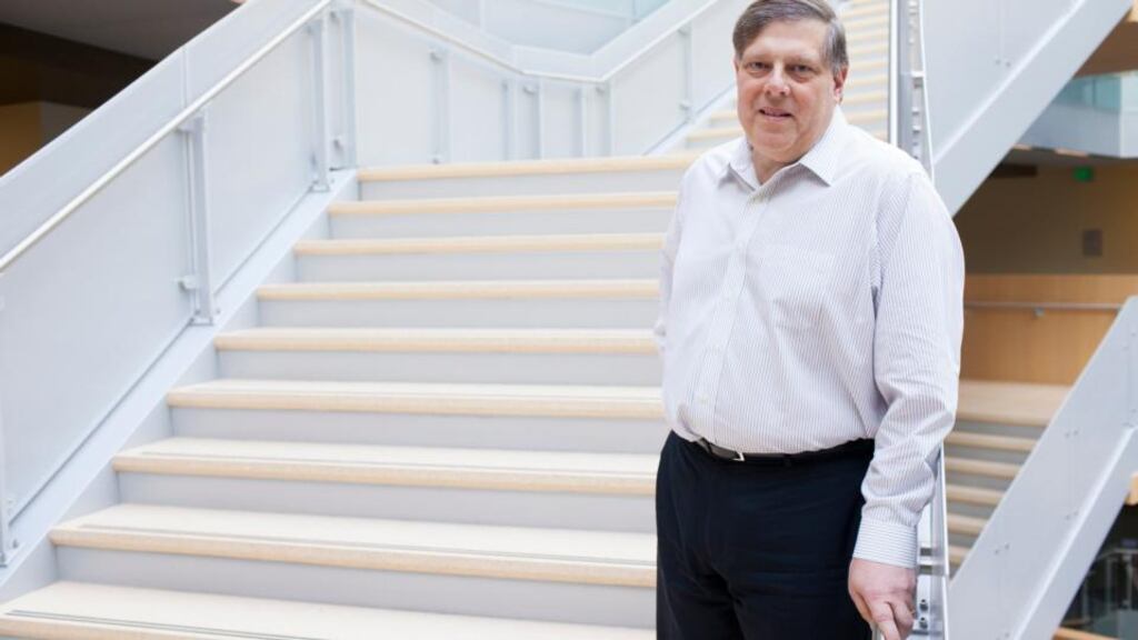 Mark Penn, a former Democratic campaign strategist now serving as chief strategy officer for Microsoft, is one of four executives leaving the software giant. He is leaving to work in the private equity field. (Photograph: Matthew Ryan Williams/The New York Times)