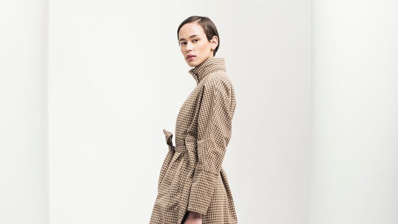 Plaid raincoat from BRGN.