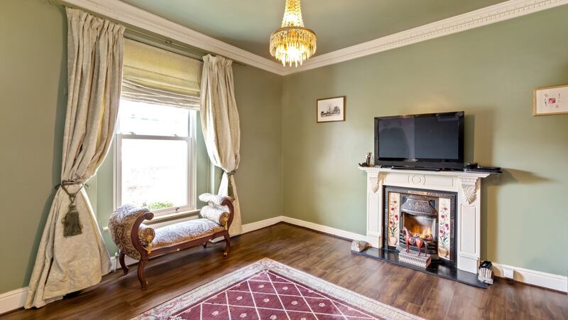 The living room.