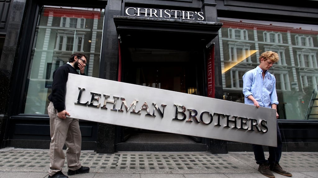 Emergency rate cuts outside scheduled meetings only happen in times of obvious turmoil, such as following the collapse of Lehman Brothers. Photograph: Oli Scarff/Getty
