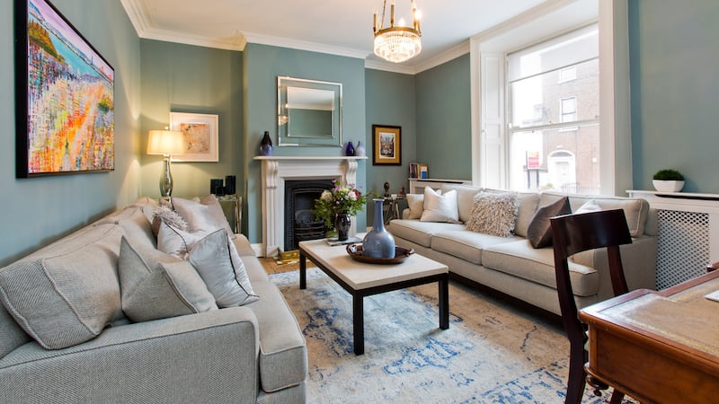 The living room.