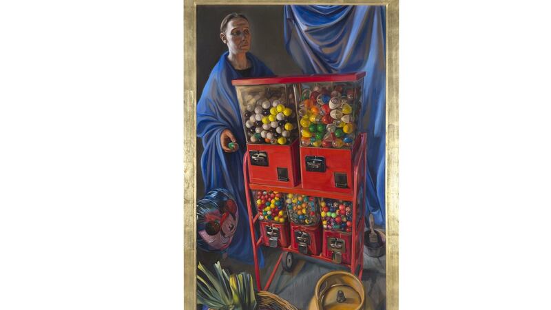 Geraldine O’Neill’s Holy Mary And The Chewing Gun Machine, also painted in 2003, sold for €6,000 (€3,000–€5,000)
