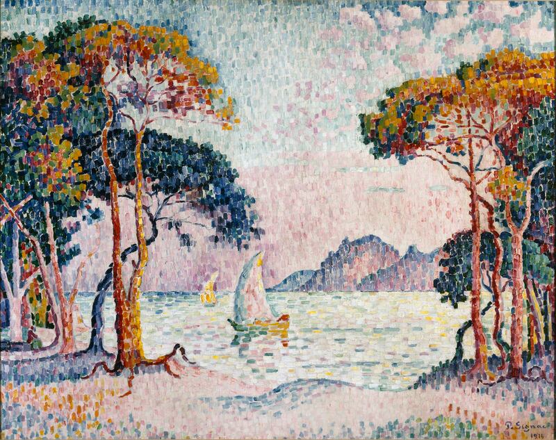 Paul Signac, Juan-les-Pins, evening, 1914