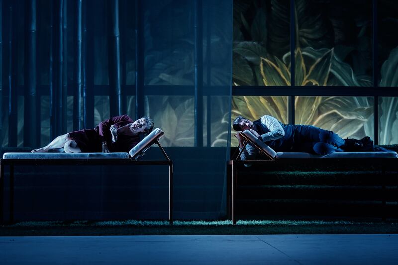 Wexford Festival Opera 2024: Lavinia Bini and Andrew Morstein in Le Maschere, by Pietro Mascagni. Photograph: Patricio Cassinoni